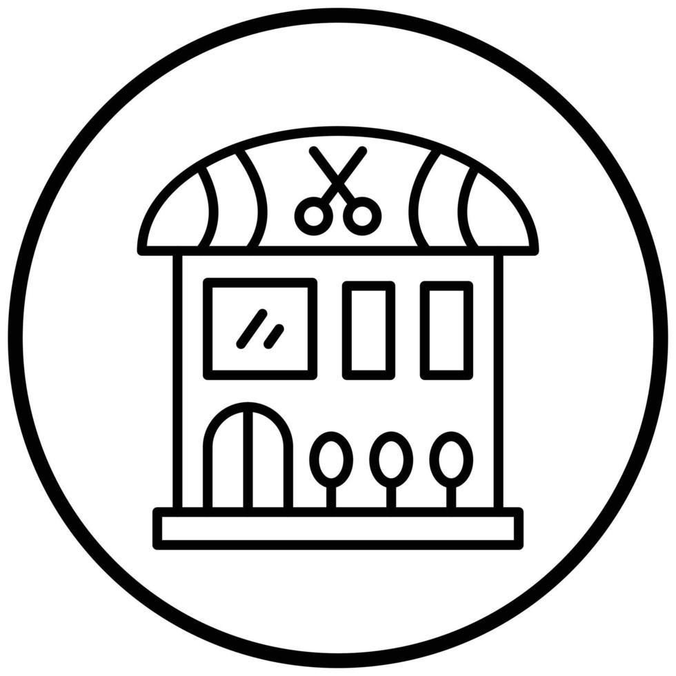 Saloon Icon Style vector