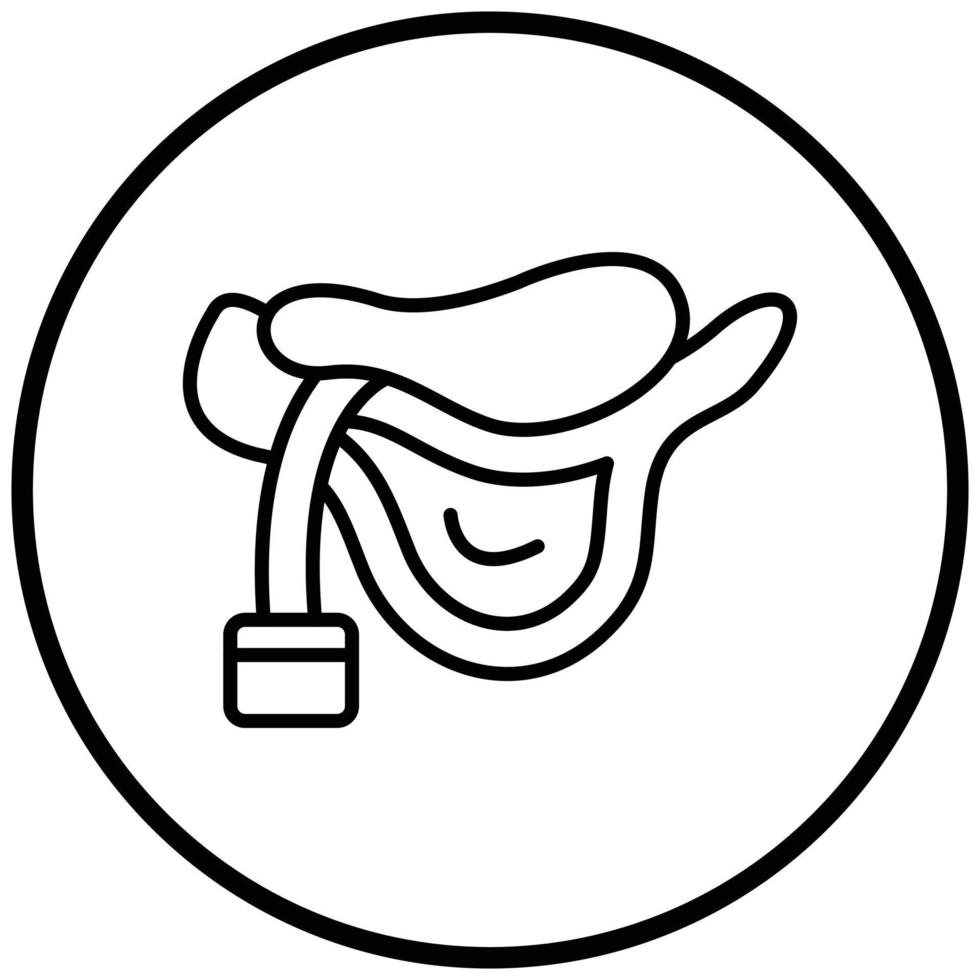 Saddle Icon Style vector