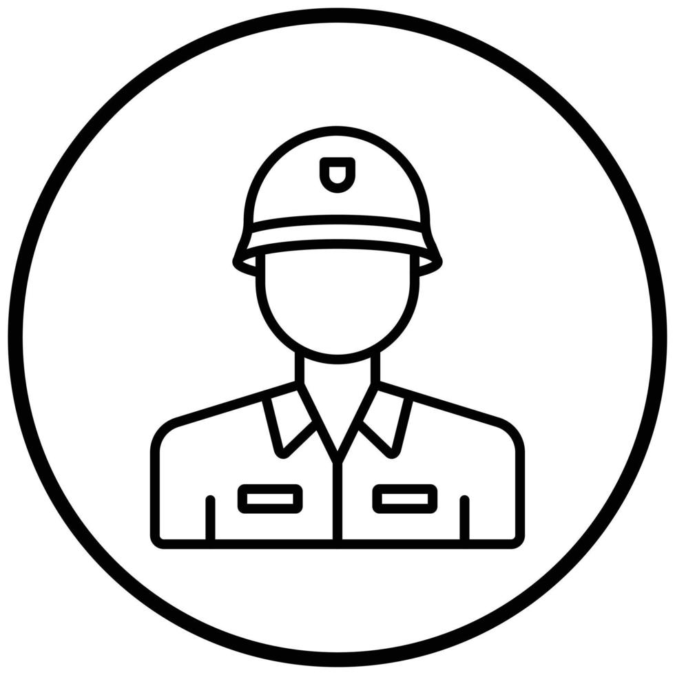 Army Soldier Icon Style vector