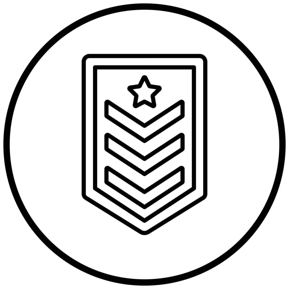 Army Chevron Icon Style vector