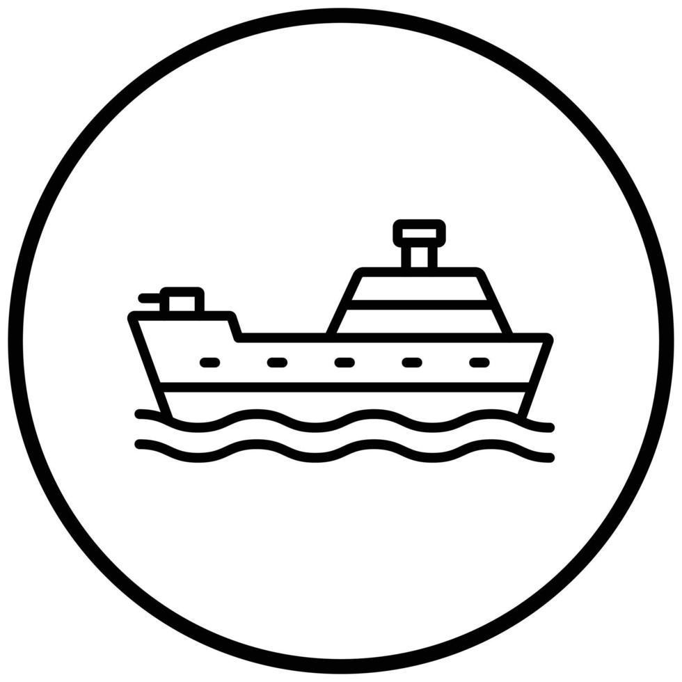 Army Ship Icon Style vector