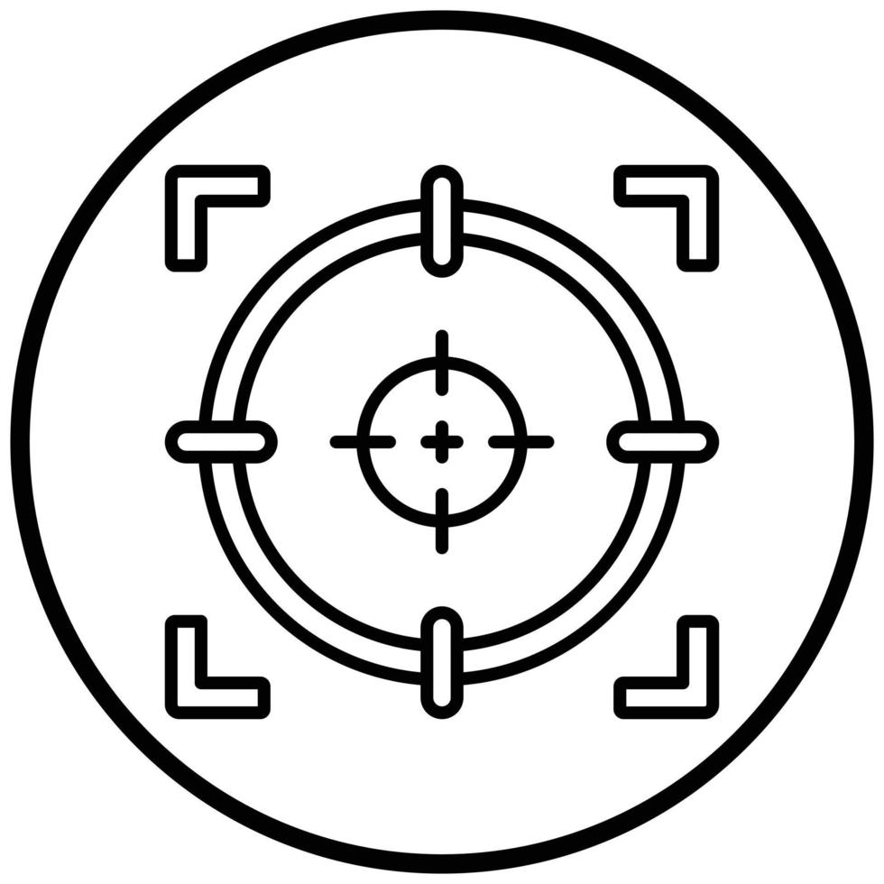 Shoot Target Icon Style vector