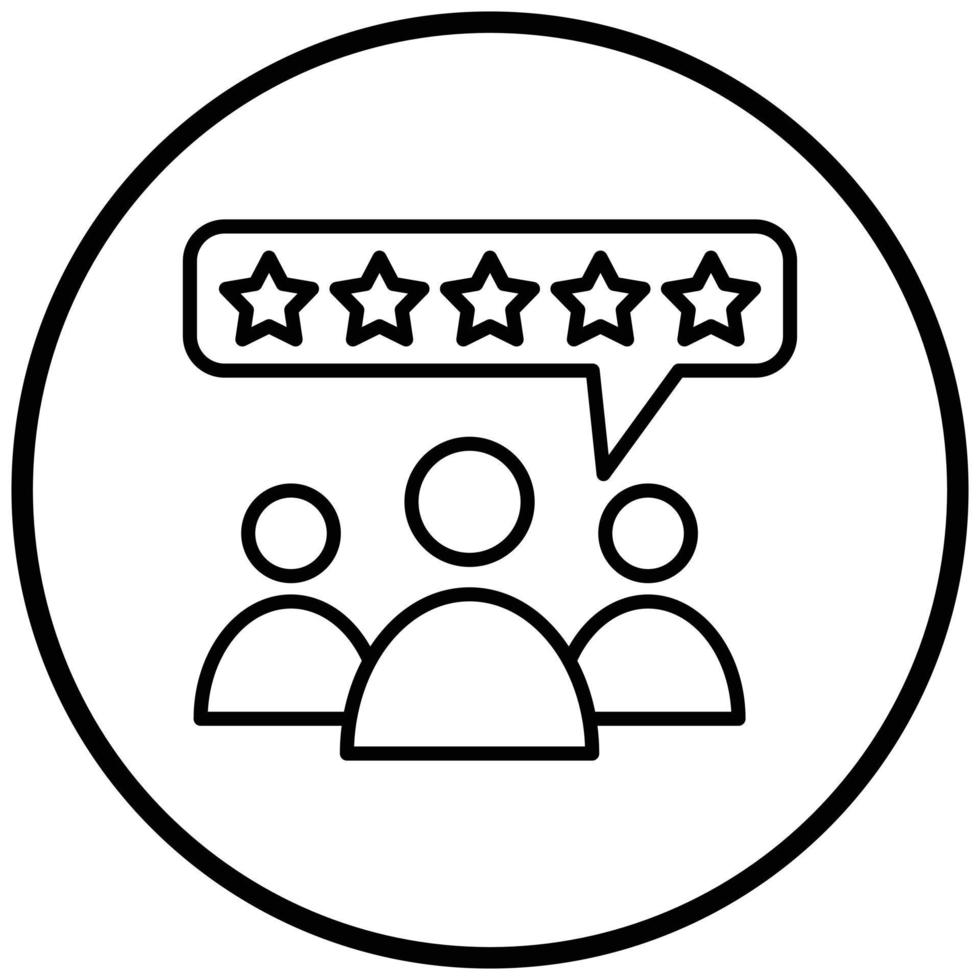 Customer Reviews Icon Style vector