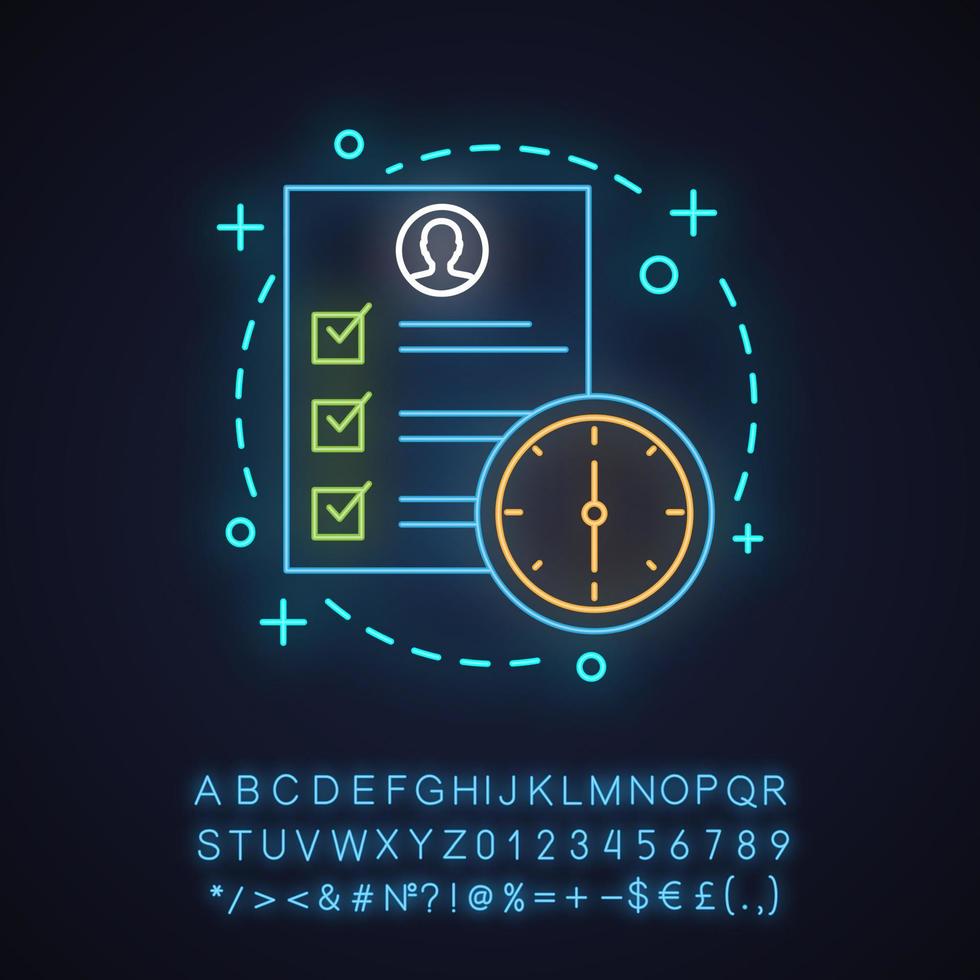 Membership neon light concept icon. Subscription idea. Loyalty card. Glowing sign with alphabet, numbers and symbols. Vector isolated illustration