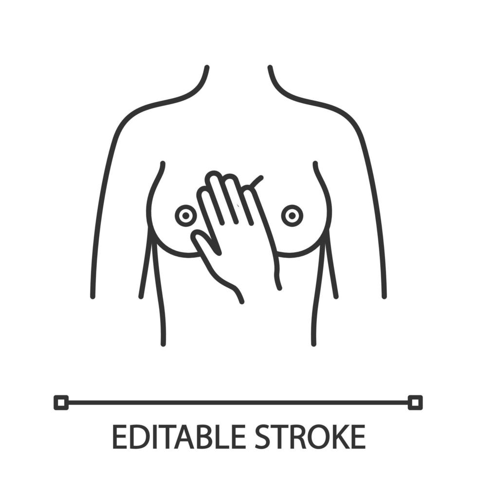 Female breast cancer, illustration