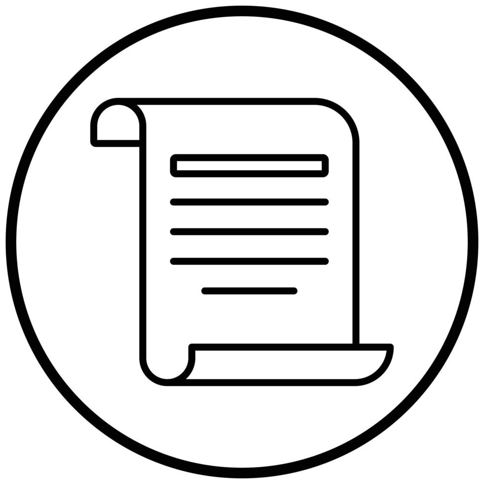 Pirate Scroll Icon Style vector