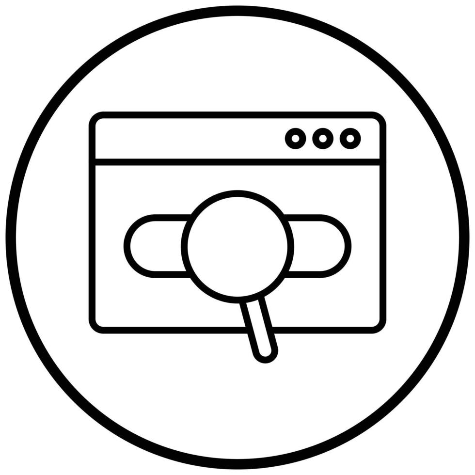 Search Engine Icon Style vector