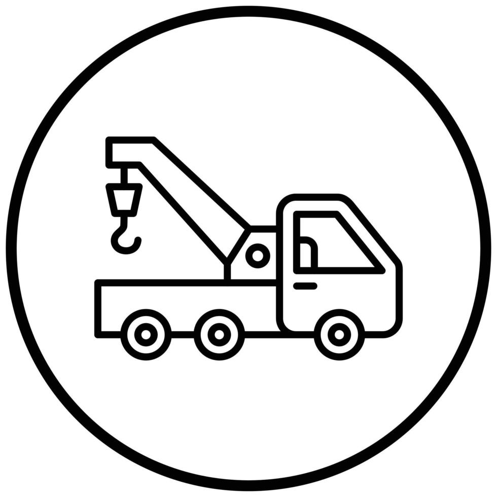 Tow Truck Icon Style vector