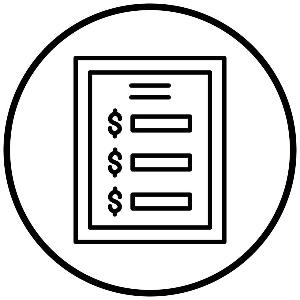 Price List Icon Style vector