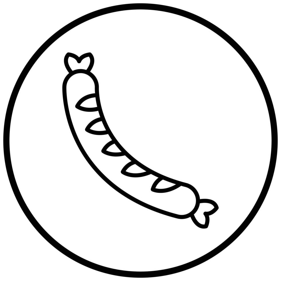 Sausage Icon Style vector