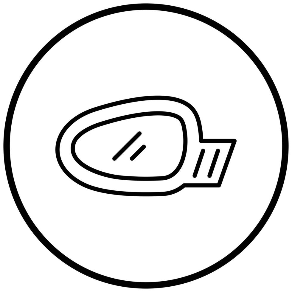 Side Mirror Icon Style vector