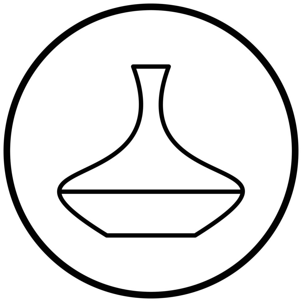 Decanter Icon Style vector