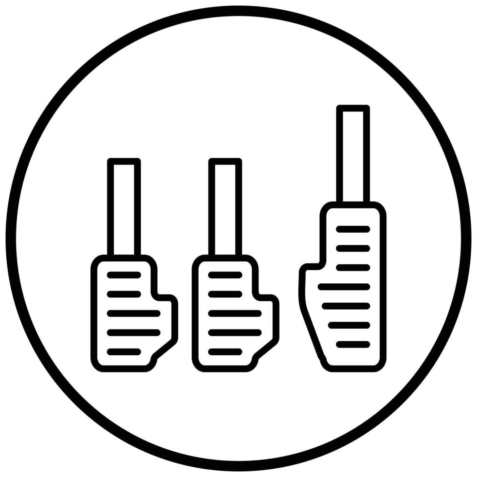Pedals Icon Style vector
