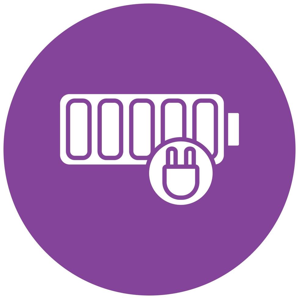 Charging Battery Icon Style vector