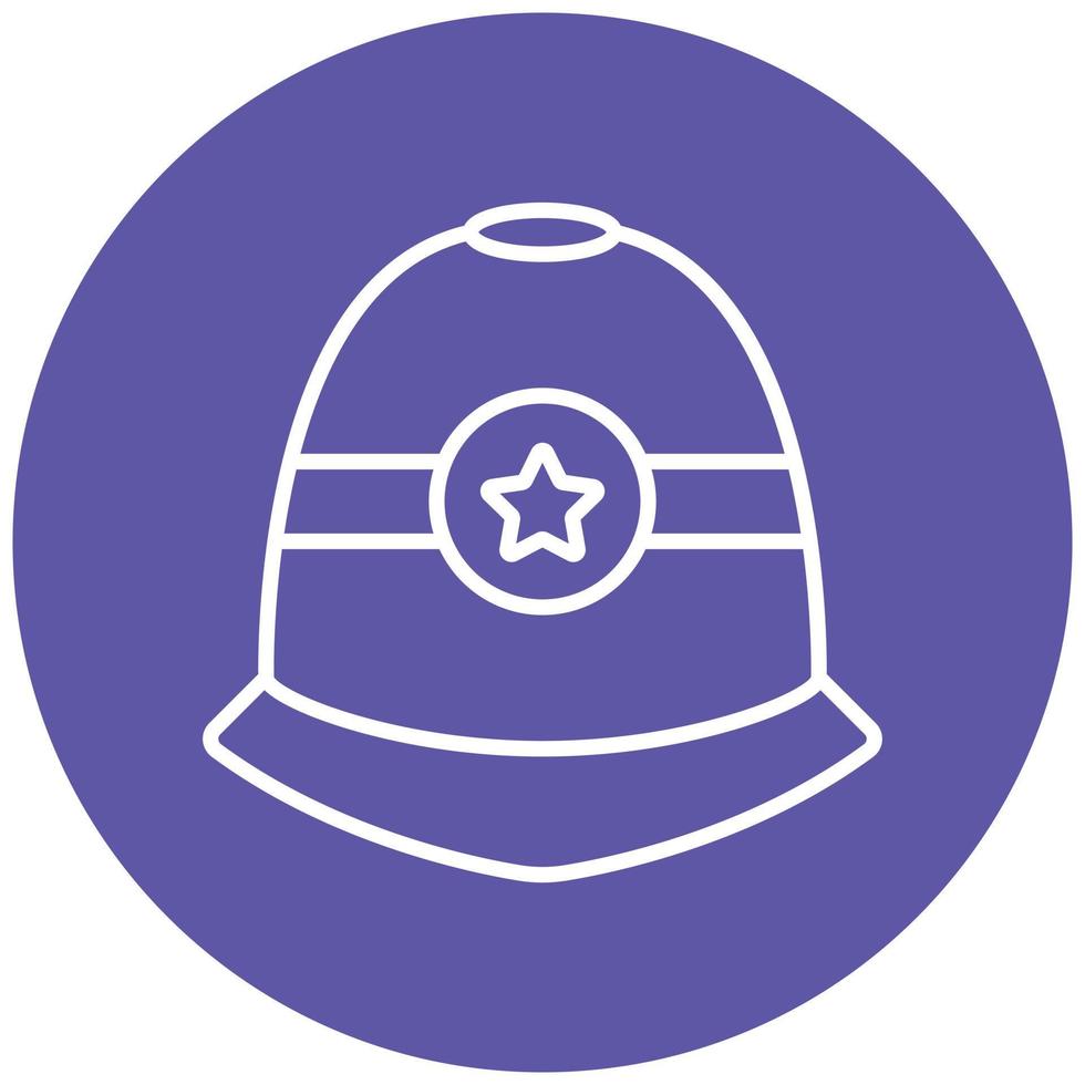 Police Helmet Icon Style vector