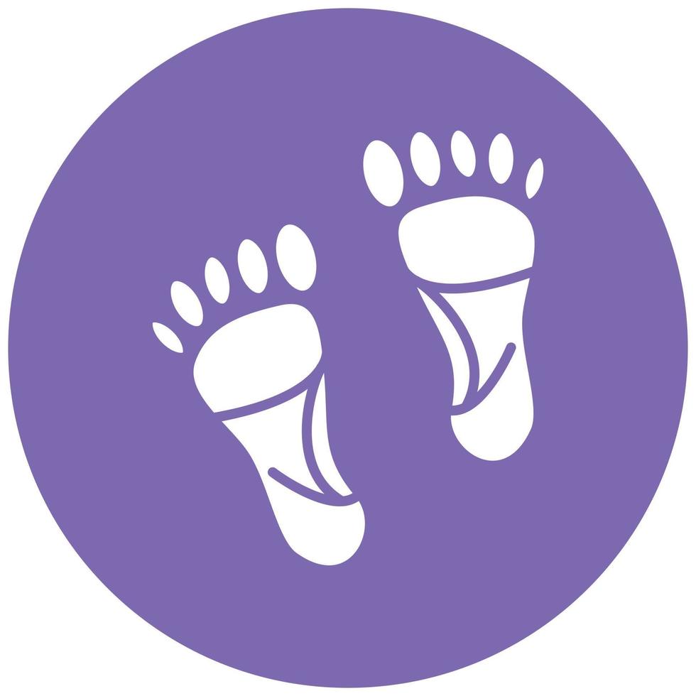 Carbon Footprint Icon Style vector