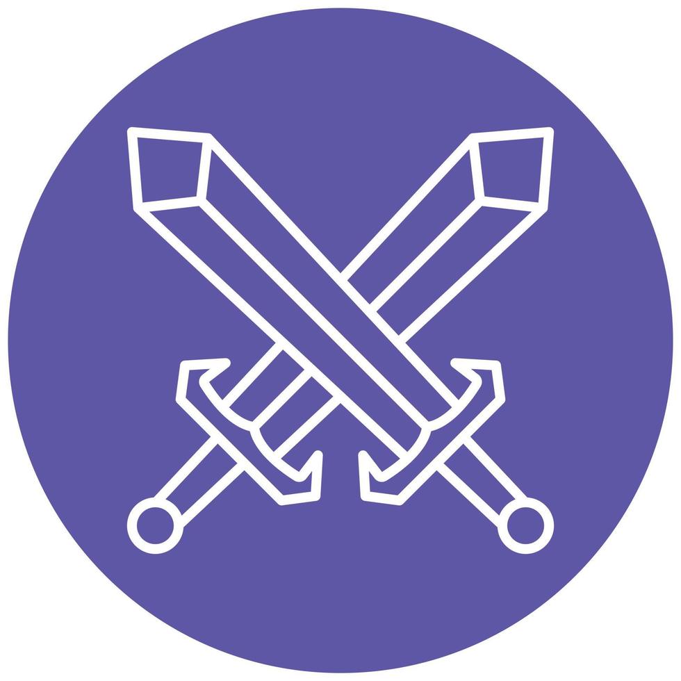 Swords Icon Style vector