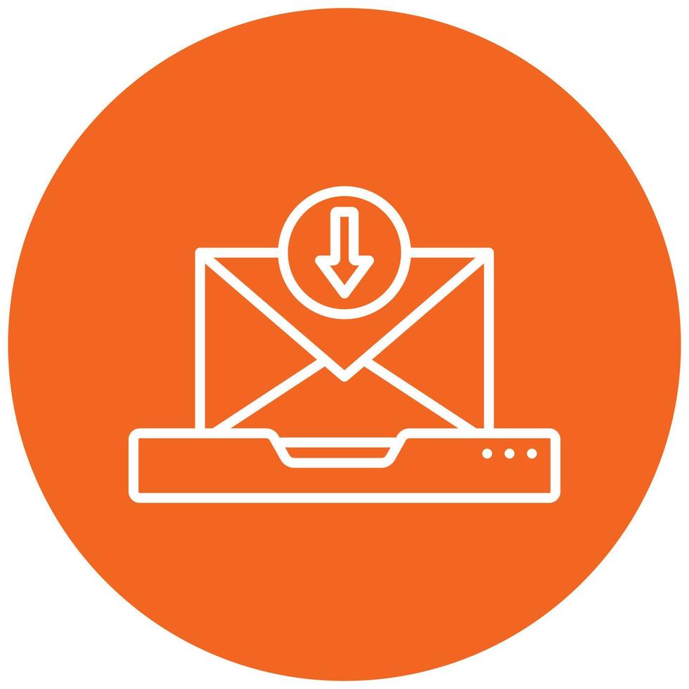 Inbox Icon Style vector