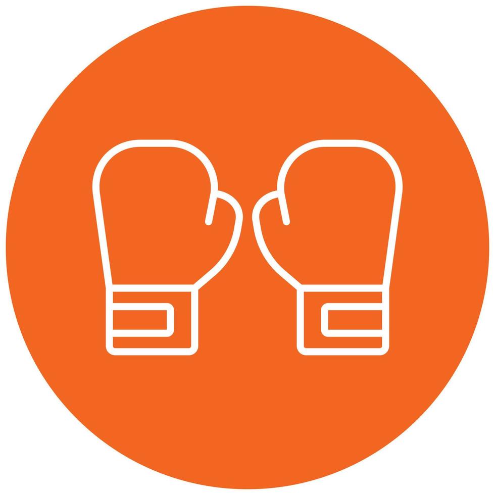 Boxing Gloves Icon Style vector
