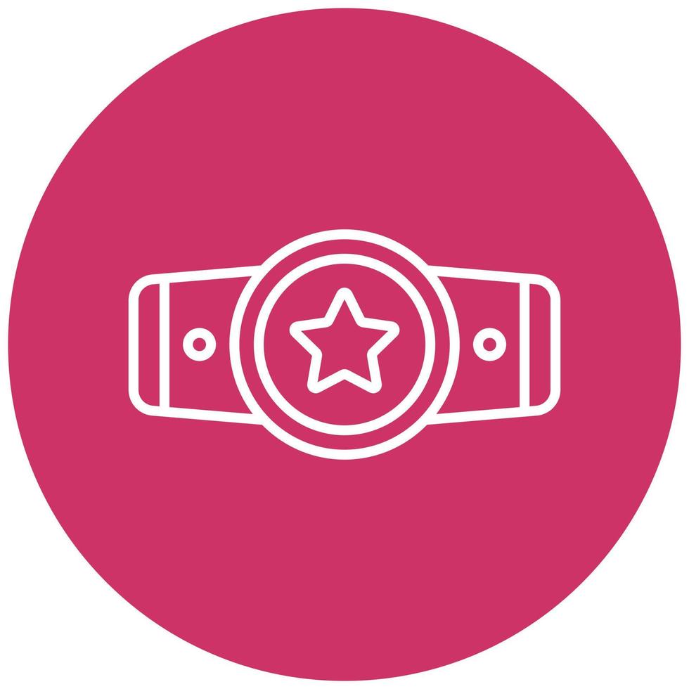 Champion Belt Icon Style vector