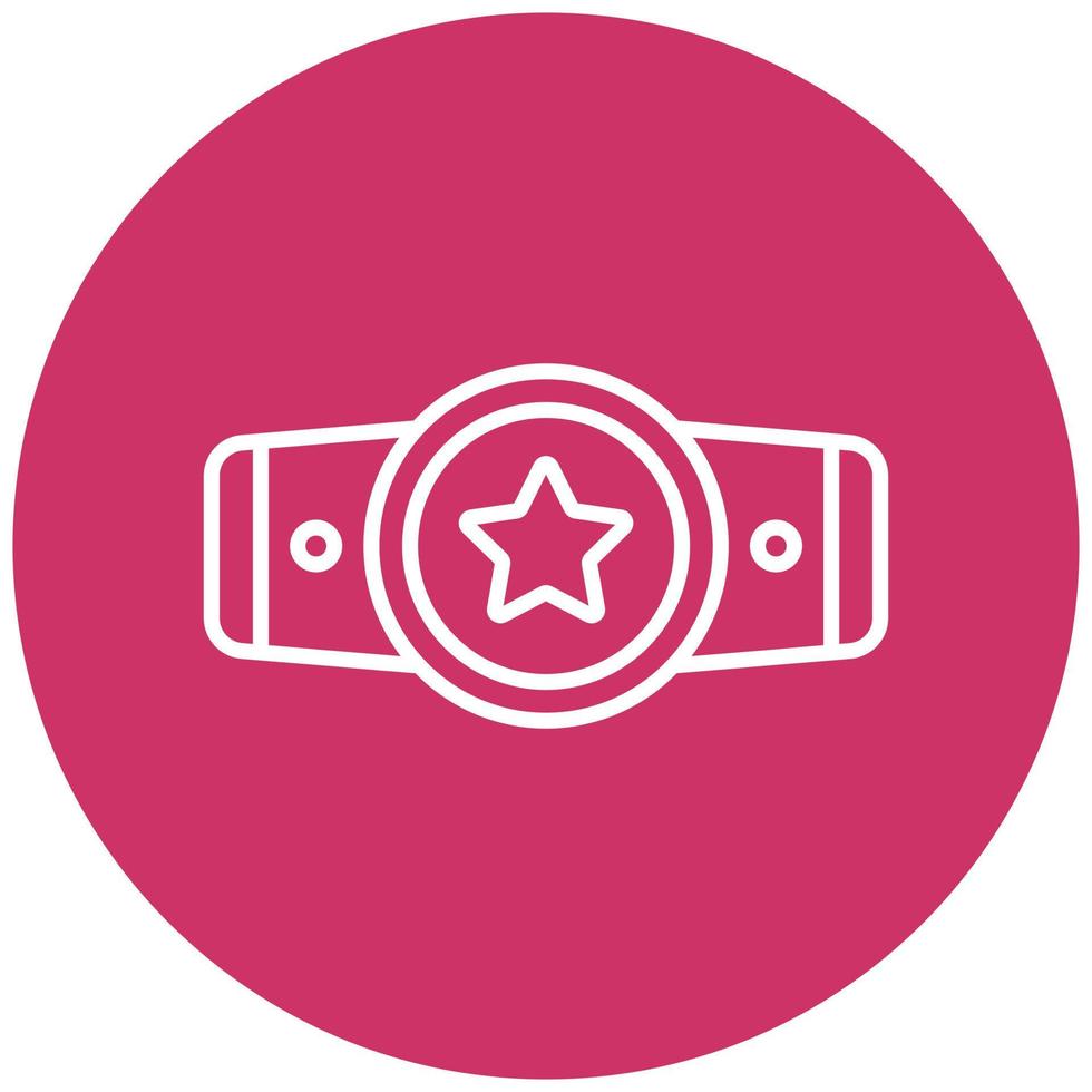 Champion Belt Icon Style vector