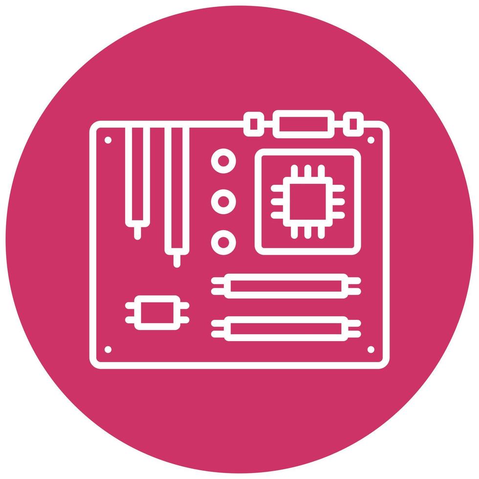 Motherboard Icon Style vector