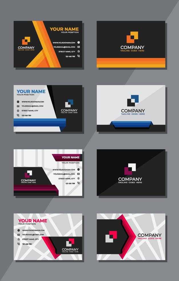 Modern Professional Business Cards Template vector