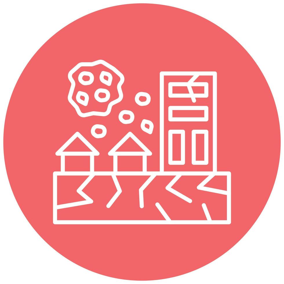Natural Disaster Icon Style vector