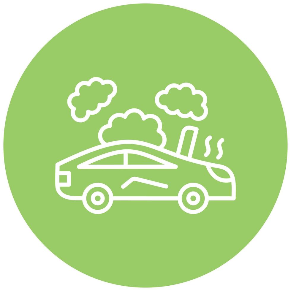 Broken Car Icon Style vector