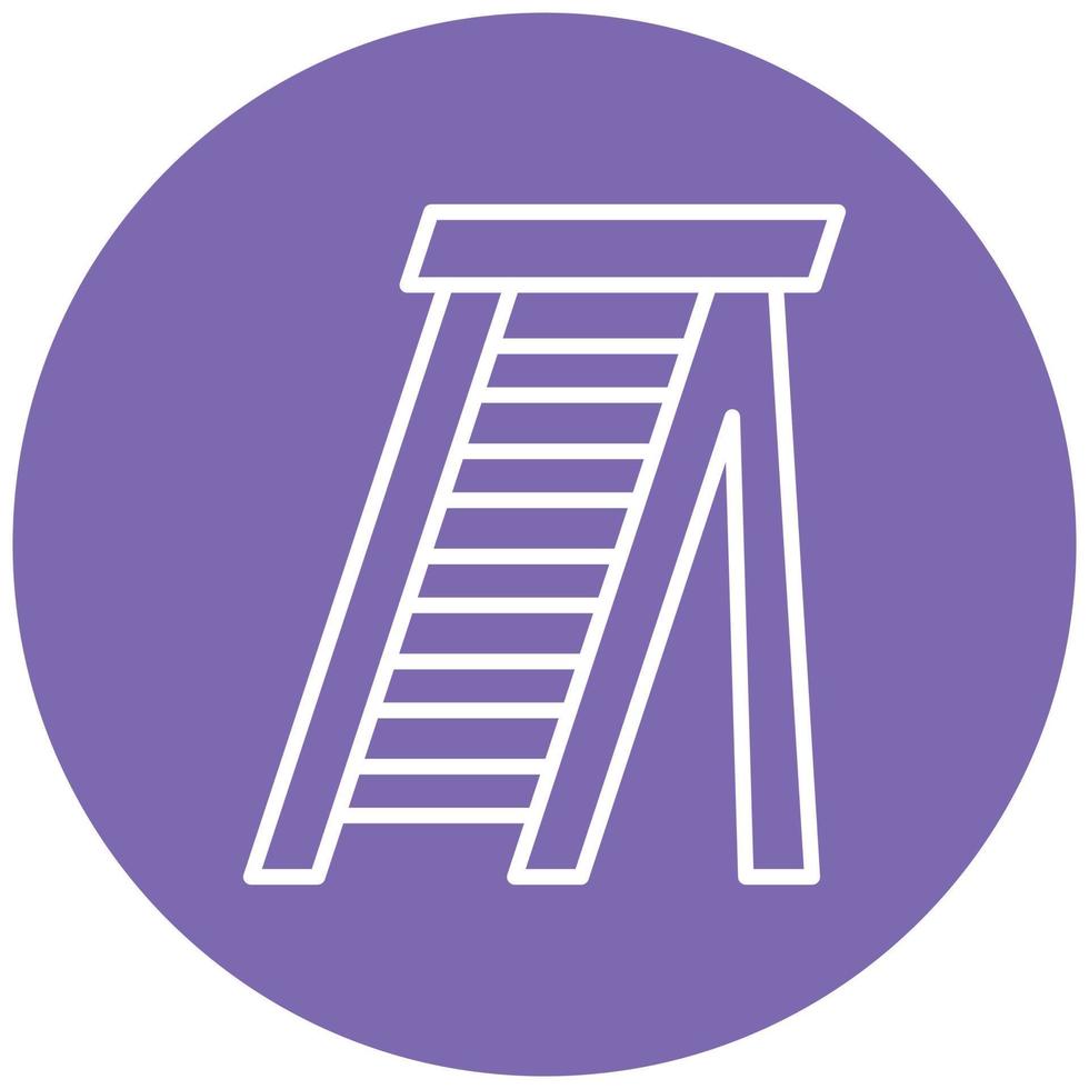 Stepladder Icon Style vector