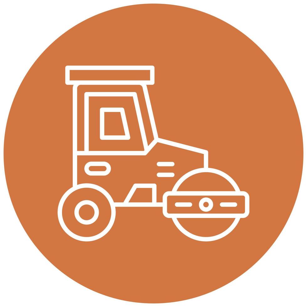 Road Roller Icon Style vector
