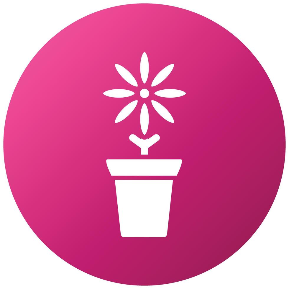 Flower Pot Icon Style vector