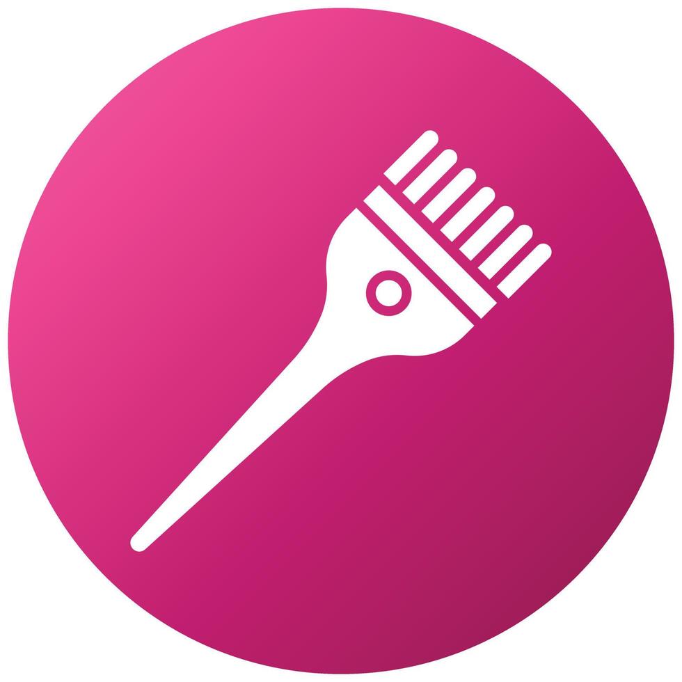 Hair Dye Brush Icon Style vector