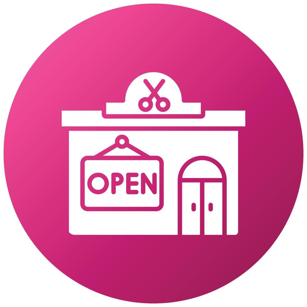 Open Shop Icon Style vector