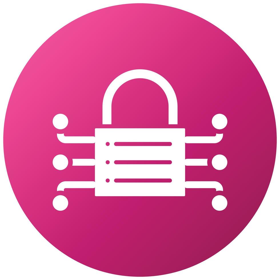 Data Encryption Icon Style vector