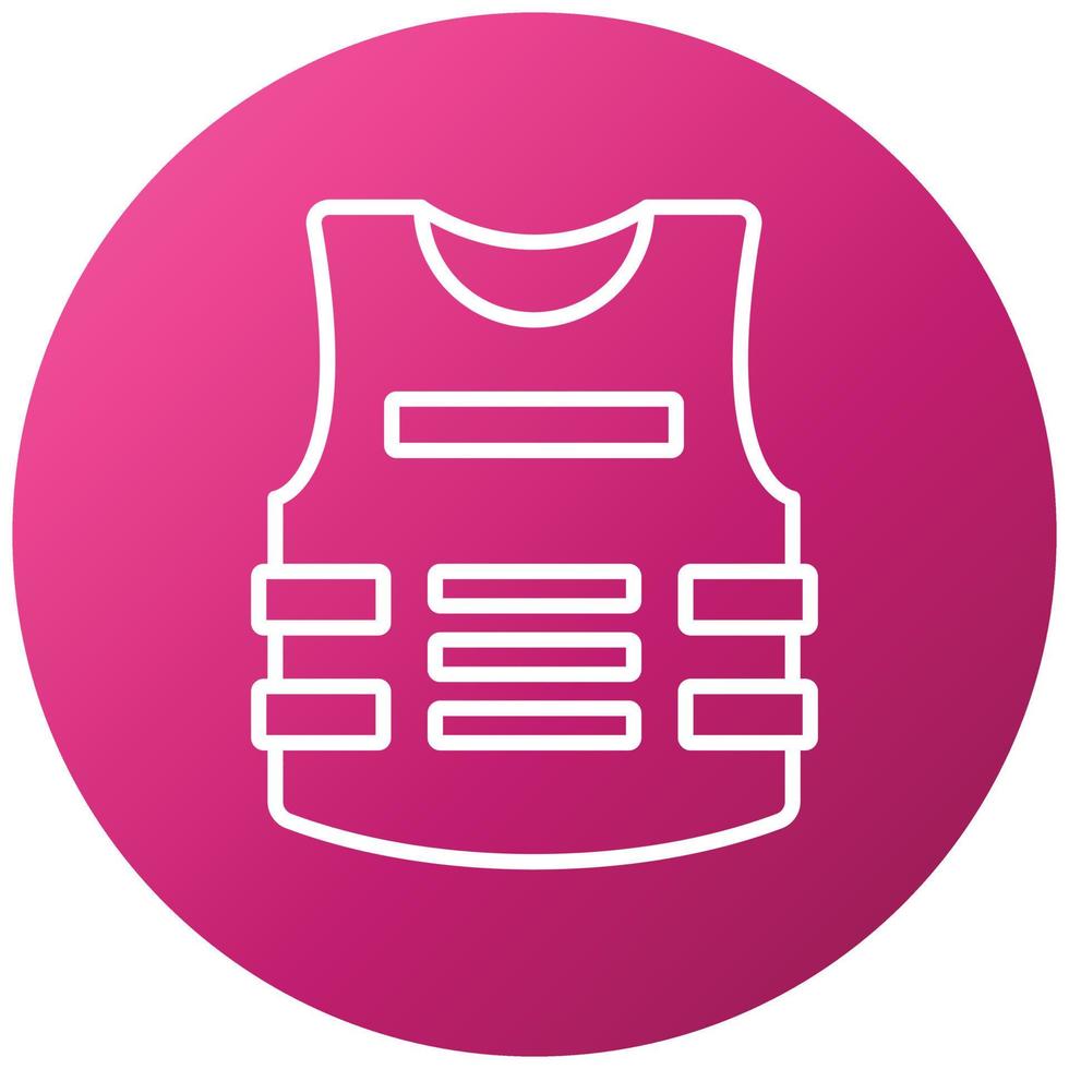 Bulletproof Vest Icon Style vector