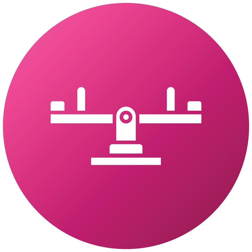 Seesaw Icon Style vector
