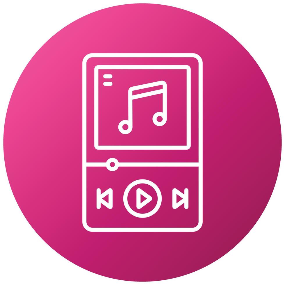 Music Player Icon Style vector