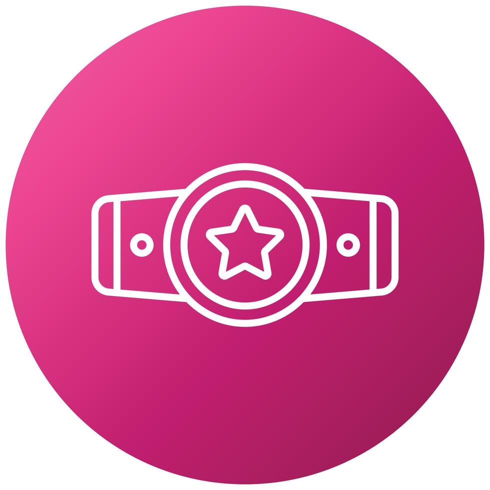 Champion Belt Icon Style vector