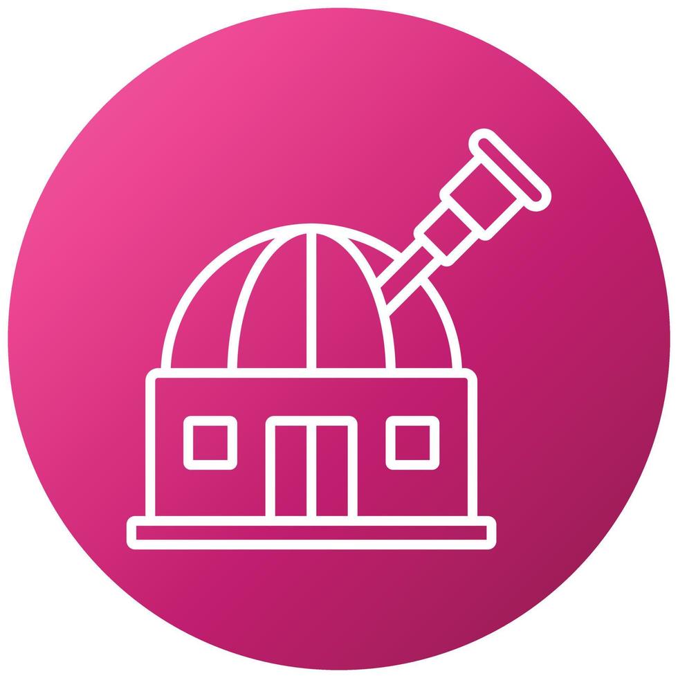 Observatory Icon Style vector