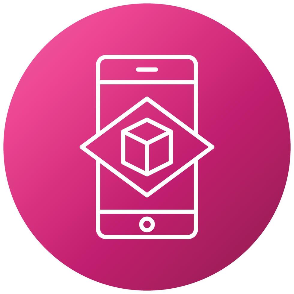 Augmented Reality Icon Style vector