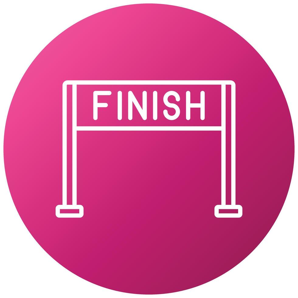 Finish Line Gradient Circle Style vector