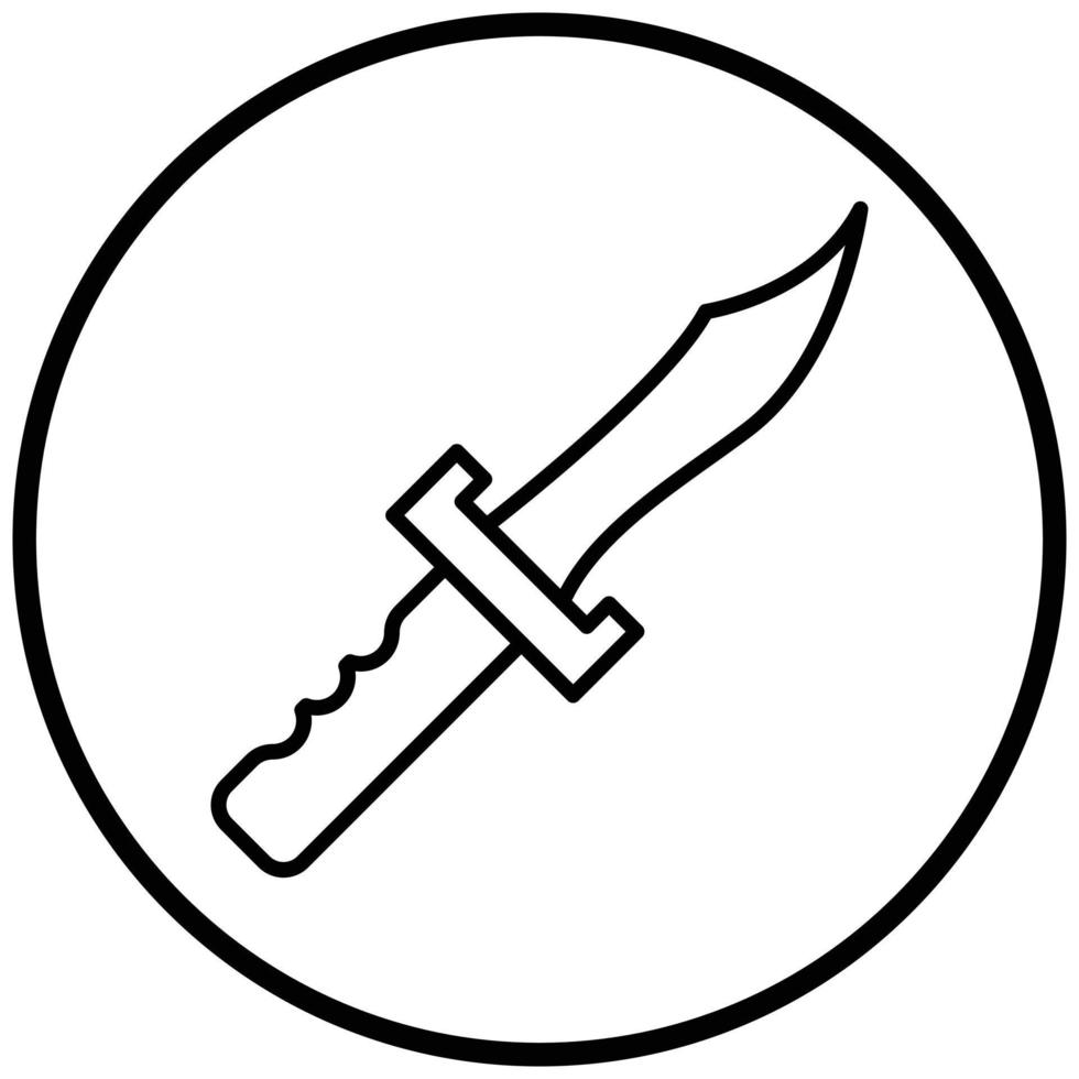 Wild Knife Icon Style vector