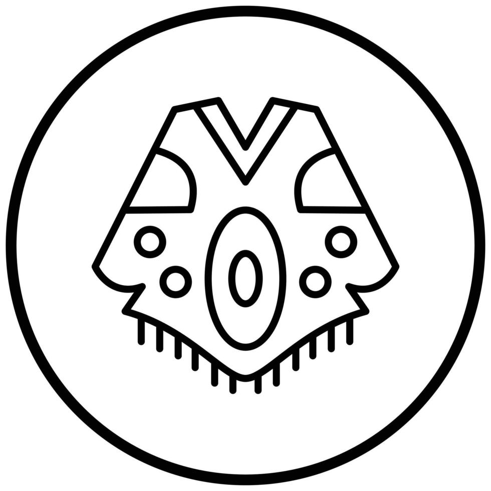 Poncho Icon Style vector