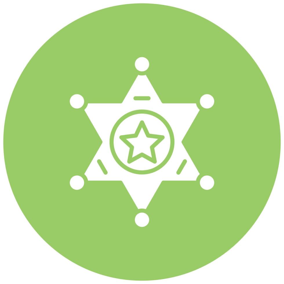 Sheriff Icon Style vector
