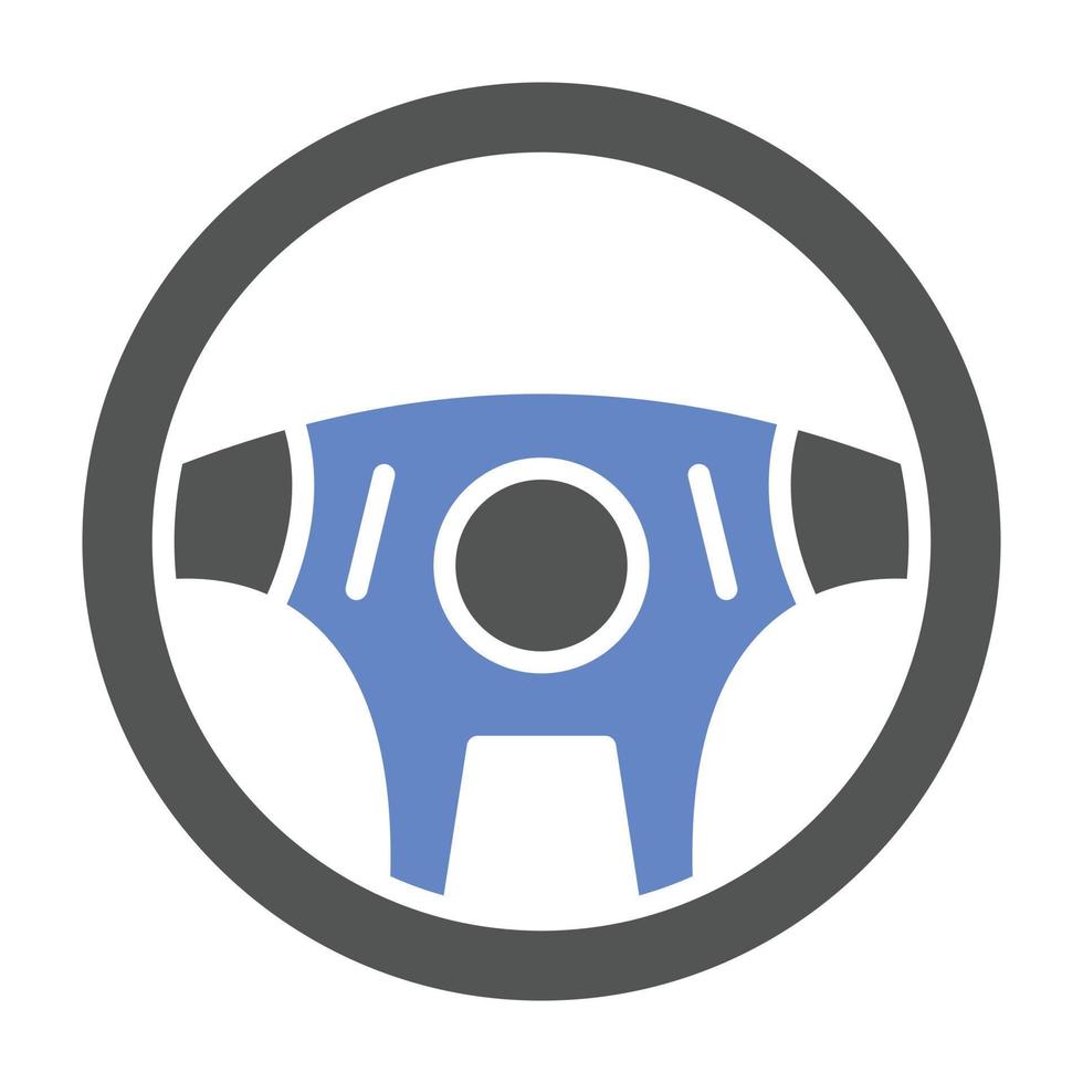 Steering Wheel Icon Style vector