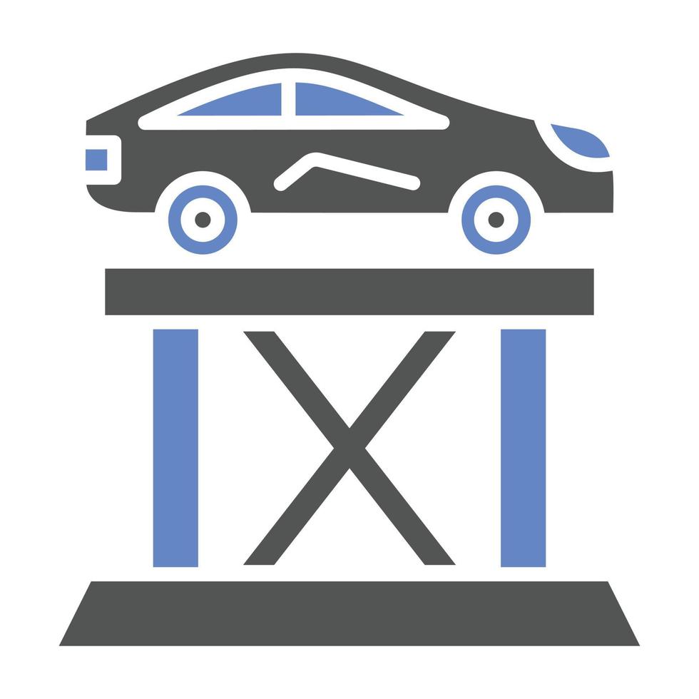 estilo de icono de ascensor de coche vector