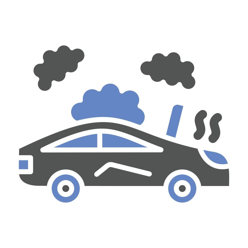 Broken Car Icon Style vector