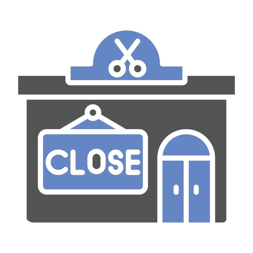 Close Shop Icon Style vector