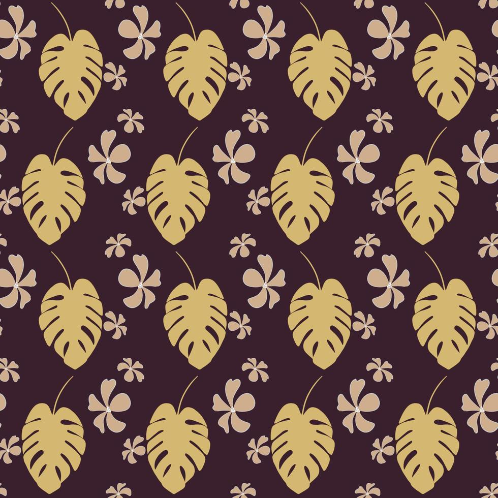 Seamless pattern with flowers. Natural pattern. vector